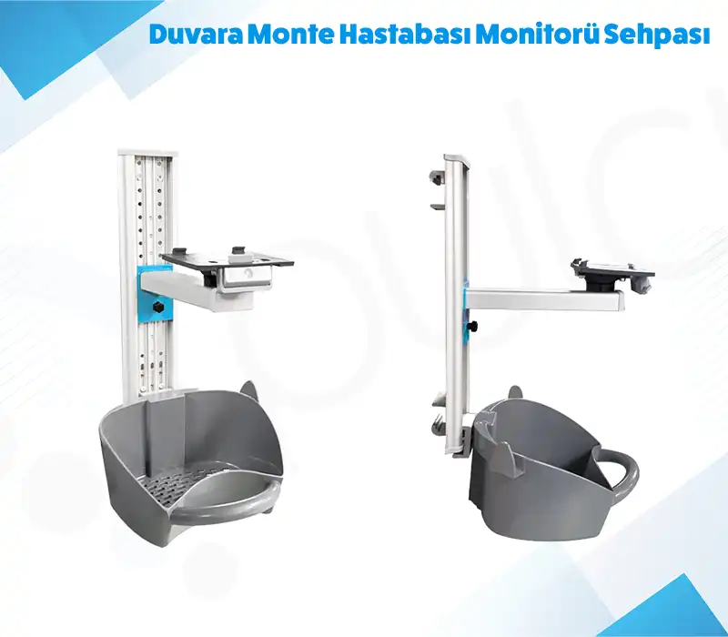 Duvara Monte Hastabaşı Monitörü Sehpası