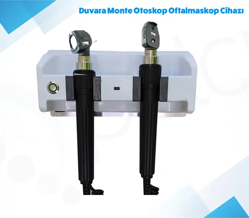 Duvara Monte Otoskop Oftalmoskop Cihazı