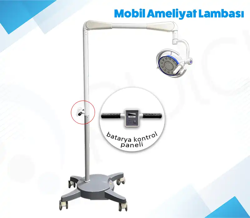 Mobil Bataryalı Ameliyat Lambası